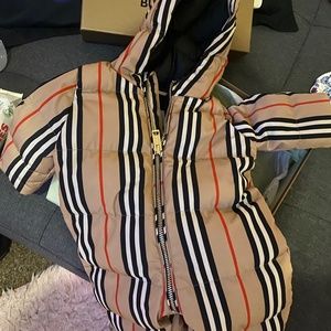 Burberry coat and Burberry dress